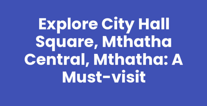 City Hall Square, Mthatha Central, Mthatha bustling with market vendors.