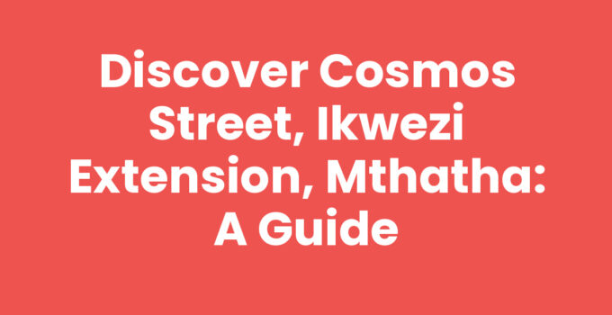 Overview of Cosmos Street, Ikwezi Extension, Mthatha