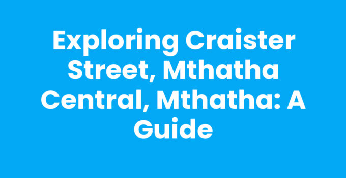 Craister Street, Mthatha Central, Mthatha with vibrant market scene