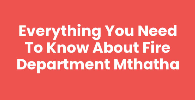 Fire Department Mthatha crew responding to an emergency call