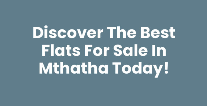 Flats for sale in Mthatha showcasing modern living spaces.