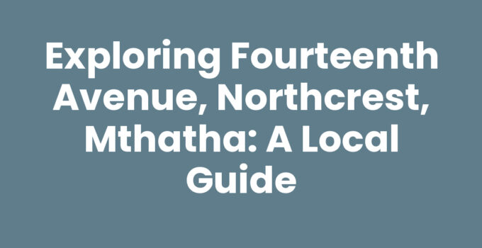 Scenic view of Fourteenth Avenue, Northcrest, Mthatha