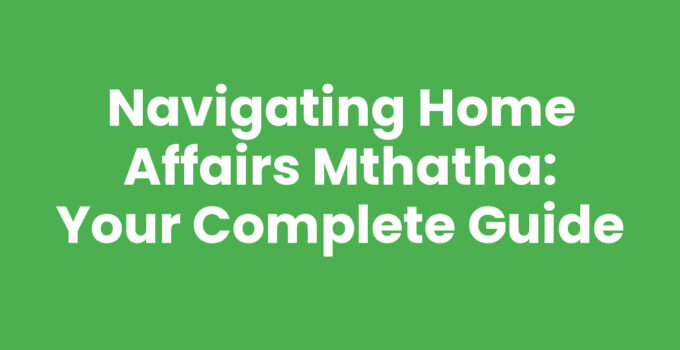 Home Affairs Mthatha office exterior for local services