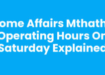 Home Affairs Mthatha Operating Hours On Saturday Explained