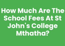 How Much Are The School Fees At St John’s College Mthatha?