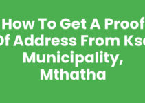 How To Get A Proof Of Address From Ksd Municipality, Mthatha