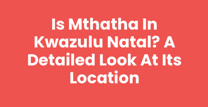Aerial view of Mthatha showing its location in Eastern Cape, South Africa