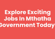 Explore Exciting Jobs In Mthatha Government Today!
