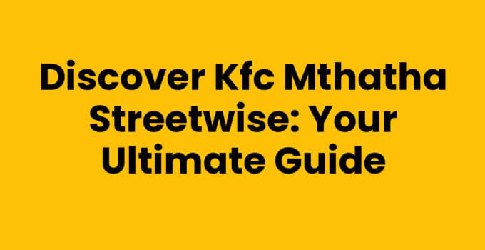 Delicious meal from Kfc Mthatha Streetwise with crispy fried chicken and sides.