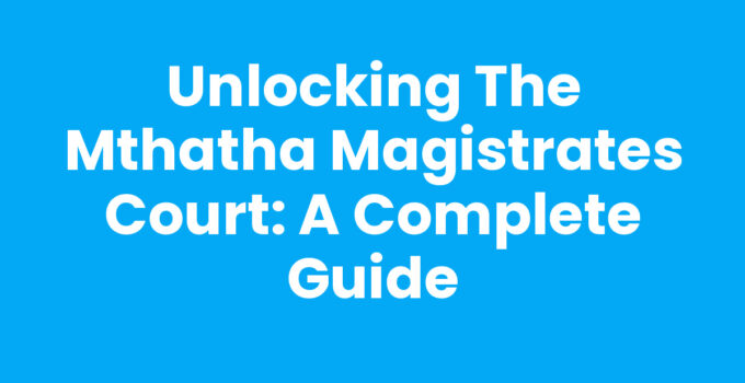 Mthatha Magistrates Court exterior view showcasing its significance in the community