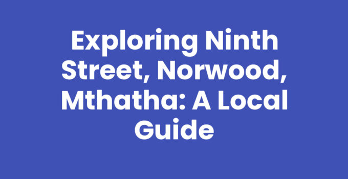 Ninth Street, Norwood, Mthatha showcasing local shops and vibrant culture.