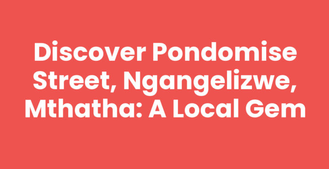 Pondomise Street, Ngangelizwe, Mthatha bustling with activity