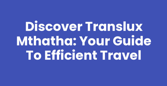 A Translux bus ready for passengers in Mthatha