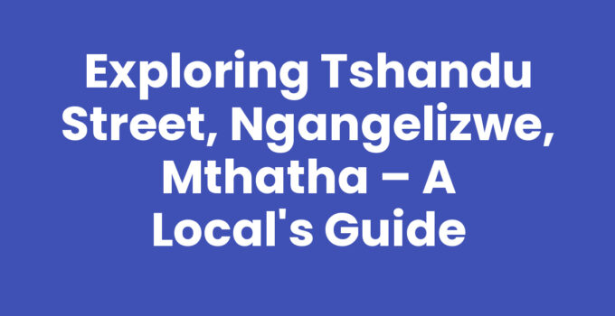 A vibrant scene from Tshandu Street, Ngangelizwe, Mthatha showcasing local culture.