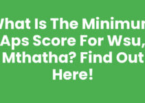 What Is The Minimum Aps Score For Wsu, Mthatha? Find Out Here!