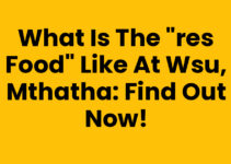 What Is The “Res Food” Like At Wsu, Mthatha: Find Out Now!
