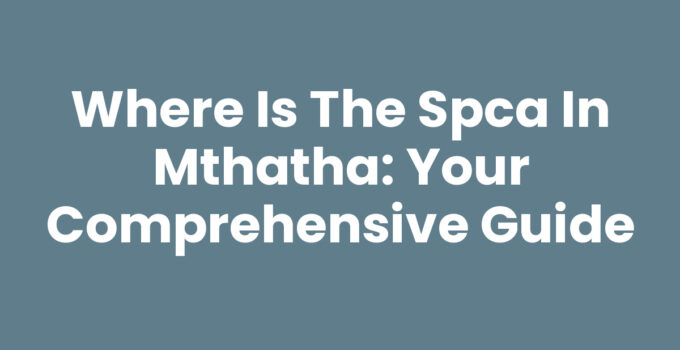 Where Is The Spca In Mthatha - SPCA Mthatha exterior view