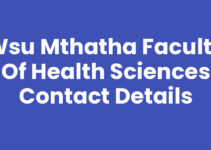 Wsu Mthatha Faculty Of Health Sciences Contact Details