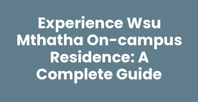 Students enjoying Wsu Mthatha On-campus Residence facilities